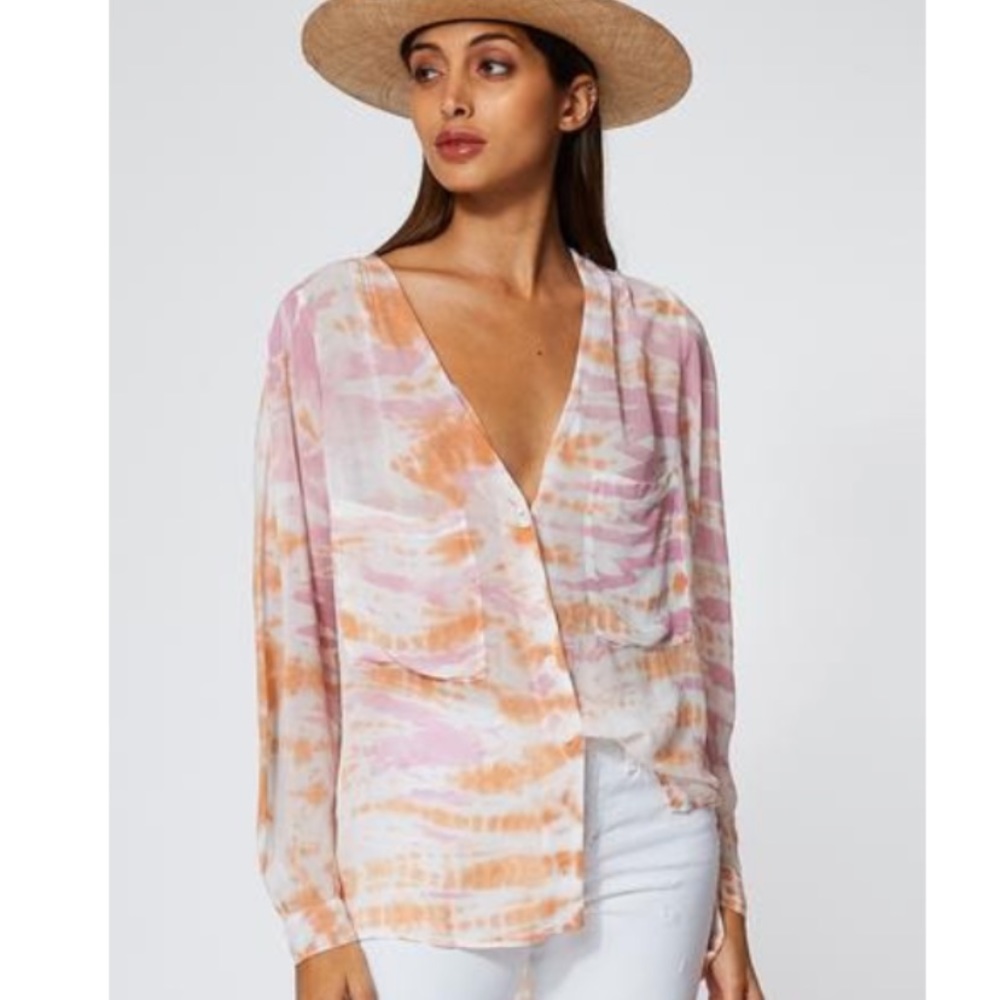 YFB Frankie Top in Peach Bamboo